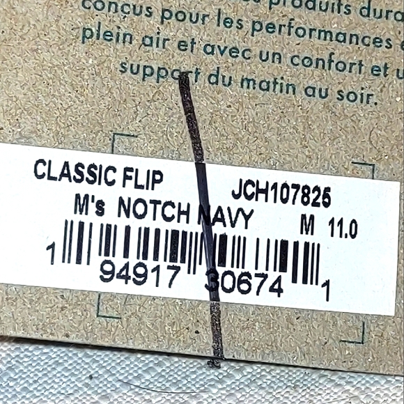 Chaco Men's Classic Flip flop Notch Navy - Picture 9 of 13